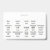 race over de wereld badge (Achterkant)