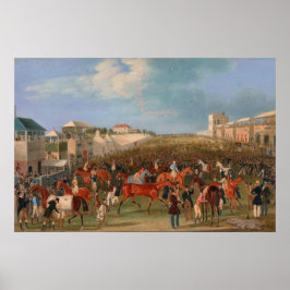 Race over Epsom Races 1834  paardenraces Poster