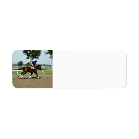Race Paard adresetiketten Etiket (Voorkant)