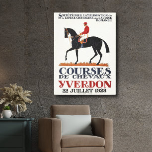  Race Paard Derby Jockey Ruitersport Canvas Afdruk