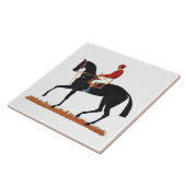 Race Paard Derby Jockey Stijl Tegeltje (Zijkant)