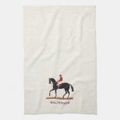 Race Paard Derby Jockey  Stijl Theedoek (Verticaal)