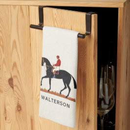 Race Paard Derby Jockey Stijl Theedoek