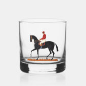 Race Paard Derby Jockey Stijl Whisky Glas (Voorkant)