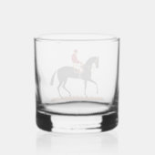 Race Paard Derby Jockey Stijl Whisky Glas (Achterkant)