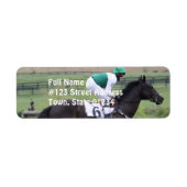 Race Paard Galloping Mailing Labels (Voorkant)