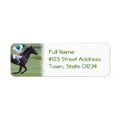 Race Paard Galloping Mailing Labels (Voorkant)