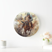 Race Paard Jockey Bepaling Grote Klok (Huis)