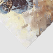 Race Paard Jockey Bepaling Tissuepapier (Detail)