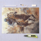 Race Paard Jockey Bepaling Tissuepapier (Craft)