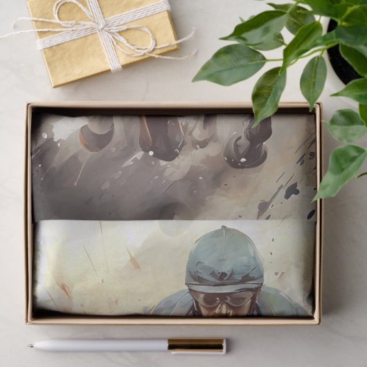 Race Paard Jockey Bepaling Tissuepapier (Geschenk)