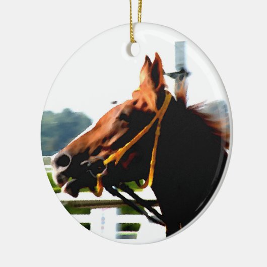 Race Paard Ornament (Links)
