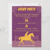 Race Paard Party Uitnodiging (Voorkant)