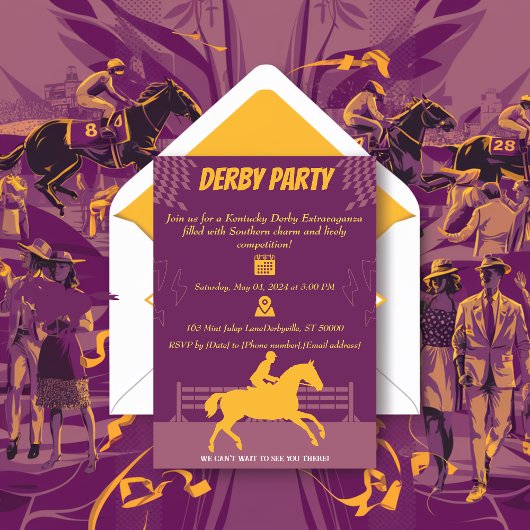 Race Paard Party Uitnodiging