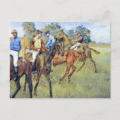 Race Paarden Jockeys Briefkaart (Voorkant)