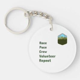 Race Pace Crew Vrijwilliger Herhaal Sleutelhanger