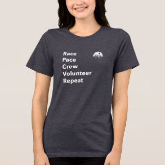 Race Pace Crew Vrijwilliger Herhaal Tri-Blend Shirt
