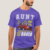 Race Party Aunt Of The Birthday Racer Racing Famil T-shirt (Voorkant)