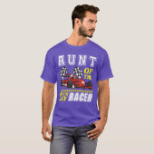 Race Party Aunt Of The Birthday Racer Racing Famil T-shirt (Voorkant volledig)