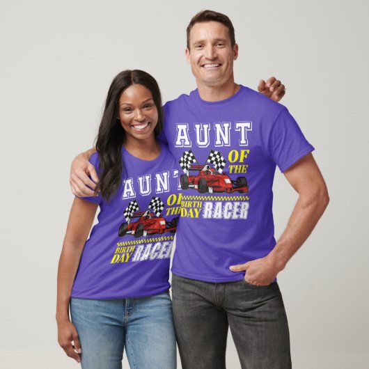 Race Party Aunt Of The Birthday Racer Racing Famil T-shirt (Unisex)