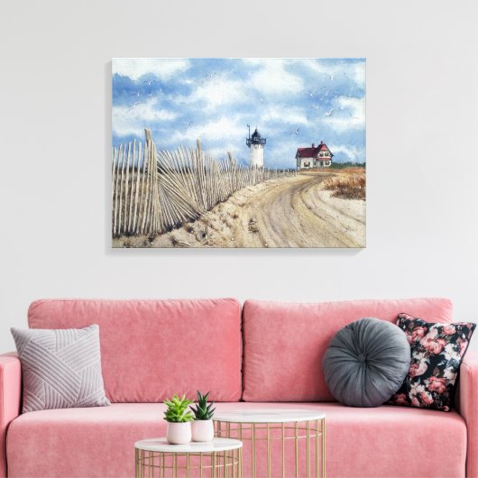 " Race Point Light" - Verrekte canvas afdrukken (Insitu (Woonkamer))