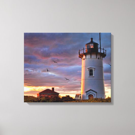 Race Point Lighthouse Canvas Afdruk (Voorkant)