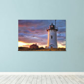 Race Point Lighthouse Canvas Afdruk (Insitu (Houten vloer))