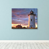 Race Point Lighthouse Canvas Afdruk (Insitu (Houten vloer))