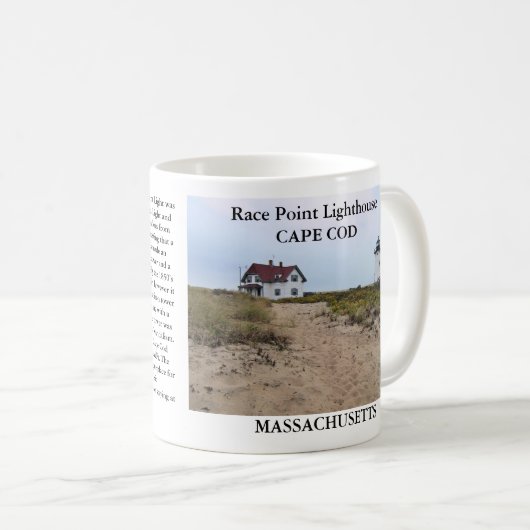 Race Point Lighthouse, Cape Cod, Massachusetts Mok (Voorkant rechts)