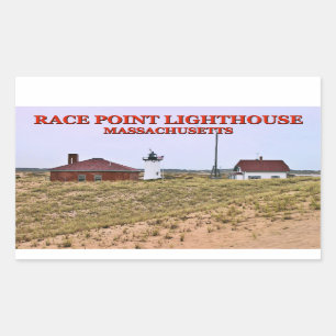 Race Point Lighthouse, Cape Cod, Massachusetts Rechthoekige Sticker