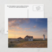 Race Point Lighthouse Cape Cod National Seashore Briefkaart (Voorkant / Achterkant)