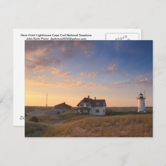 Race Point Lighthouse Cape Cod National Seashore Briefkaart (Voorkant / Achterkant)
