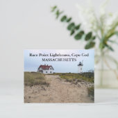 Race Point Lighthouse, Massachusetts Briefkaart (Staand voorkant)