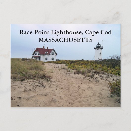 Race Point Lighthouse, Massachusetts Briefkaart (Voorkant)