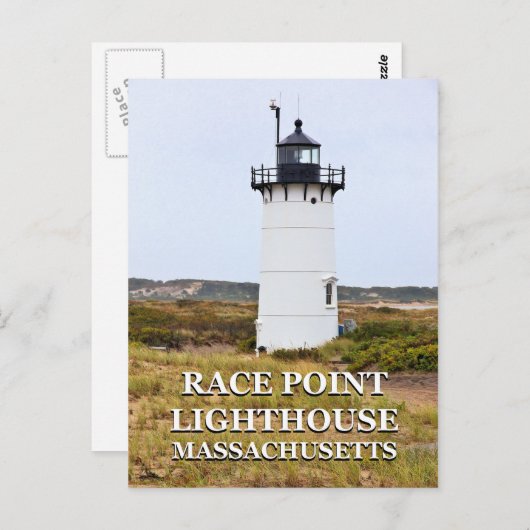 Race Point Lighthouse, Massachusetts Briefkaart (Voorkant / Achterkant)