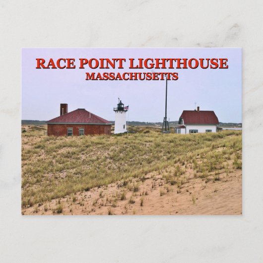 Race Point Lighthouse, Massachusetts Briefkaart (Voorkant)