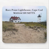 Race Point Lighthouse, Massachusetts Mousepad Muismat (Voorkant)