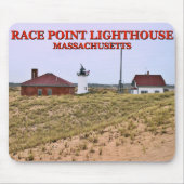 Race Point Lighthouse, Massachusetts Mousepad Muismat (Voorkant)