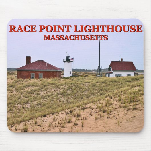 Race Point Lighthouse, Massachusetts Mousepad Muismat (Voorkant)