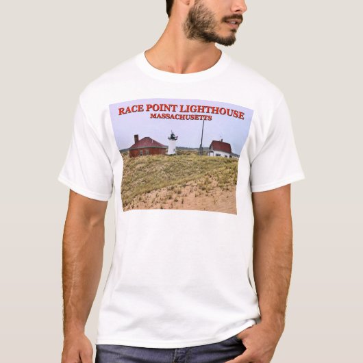 Race Point Lighthouse, Massachusetts T-Shirt (Voorkant)