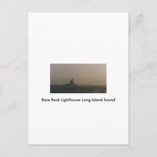 Race Rock Lighthouse Long Island Sound Briefkaart (Voorkant)