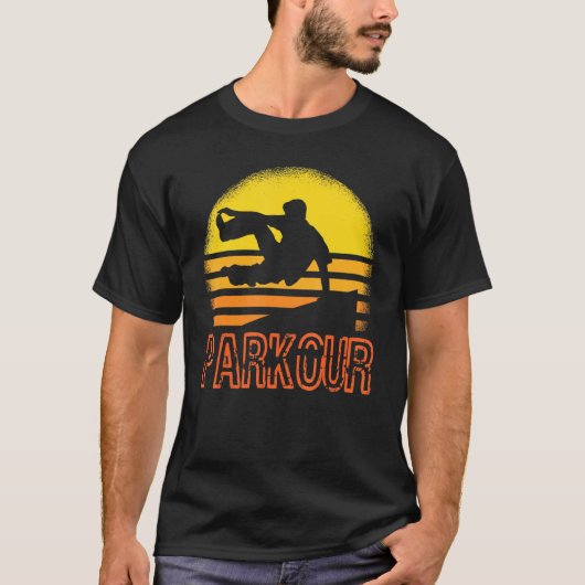 Race Running Jumping Gratis Running Parkour T-shirt (Voorkant)