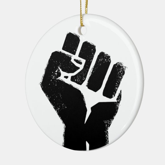 Race Solidarity Keramisch Ornament (Links)