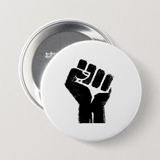 Race Solidarity Ronde Button 7,6 Cm (Voorkant /achterkant)