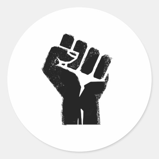 Race Solidarity Ronde Sticker (Voorkant)