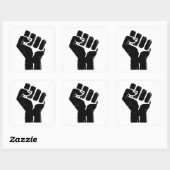 Race Solidarity Vierkante Sticker (Vel)