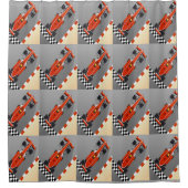 Race-spoor Douchegordijn (Voorkant)