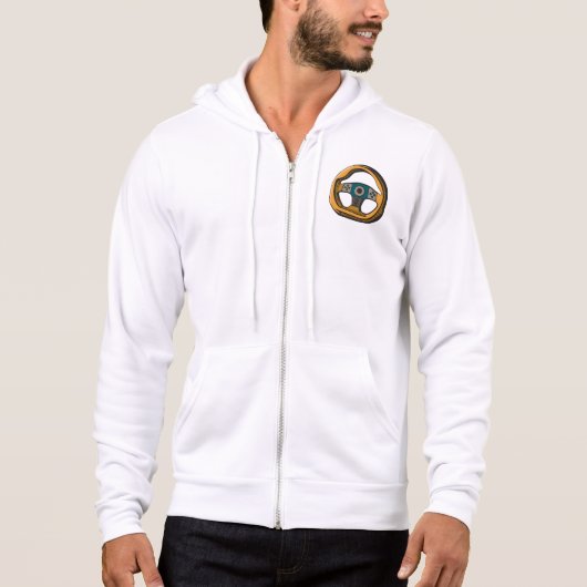 Race Stuurwiel Controller Gamer Hoodie (Voorkant)