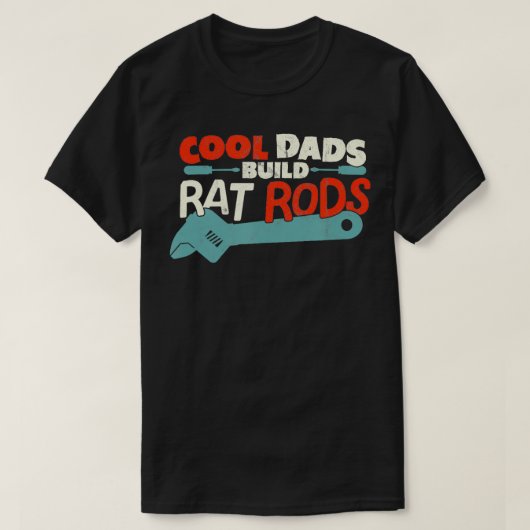 Race Technician Cool Vaders Bouwen Rat Rods T-shirt (Design voorkant)