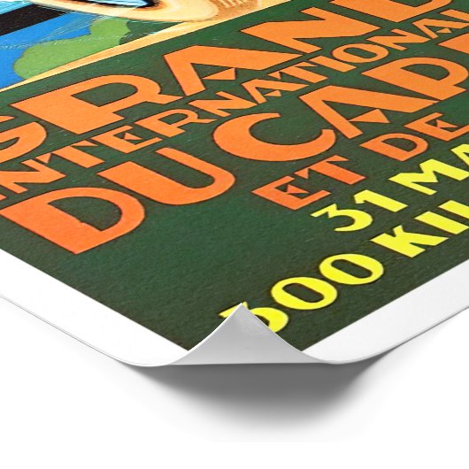  race tegen de Grote Prijs van Antibes 1929 Poster (Hoek)